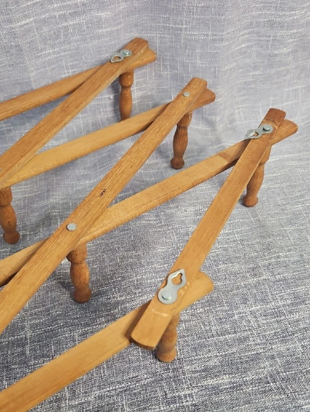 Wooden Expandable Wall Rack - Brown